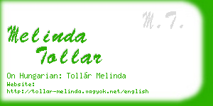 melinda tollar business card